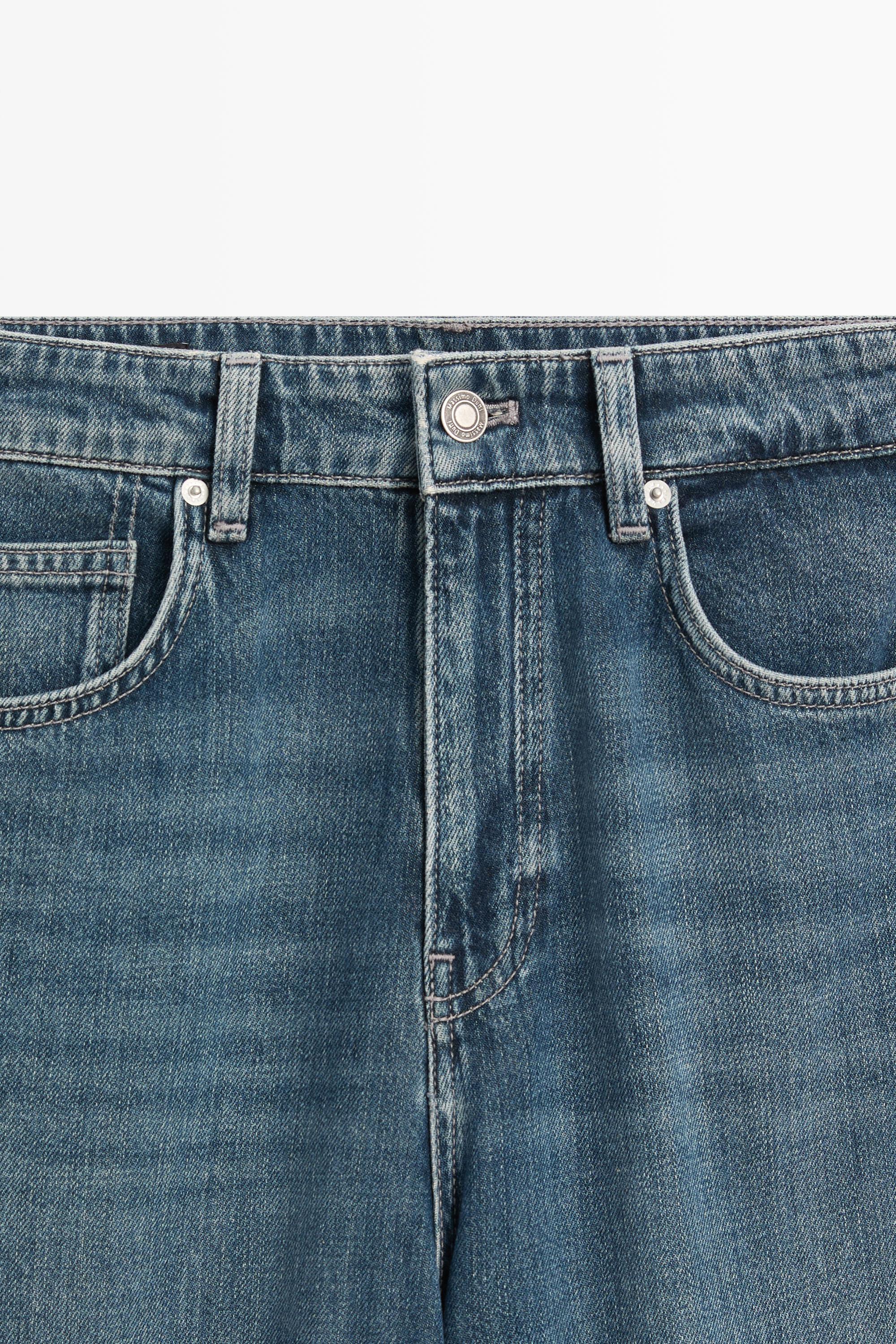 Jean wide leg relaxed taille moyenne